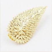 Кафф Leaf золотого цвета