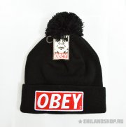 Черная шапка Obey