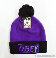 Фиолетовая шапка Obey