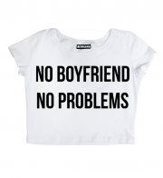 Короткая футболка-топ No boyfriend
