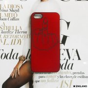 Матовый красный чехол Fuck you для iPhone 5/ 5s