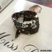браслет коричневый с двойным оборотом Буквы