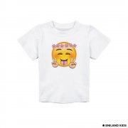 Белая детская футболка Smile