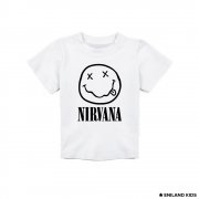 Белая детская футболка Nirvana