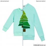 Парные толстовки family look Елочка