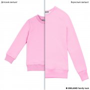 Розовые парные толстовки family look