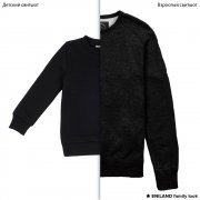Черные парные толстовки family look